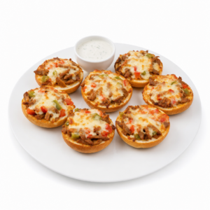 Pizzabrötchen - 8 Stück (Gyros, Paprika und Käse)